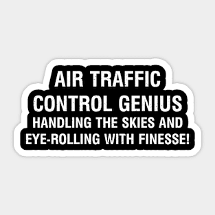 Air Traffic Control Genius Sticker